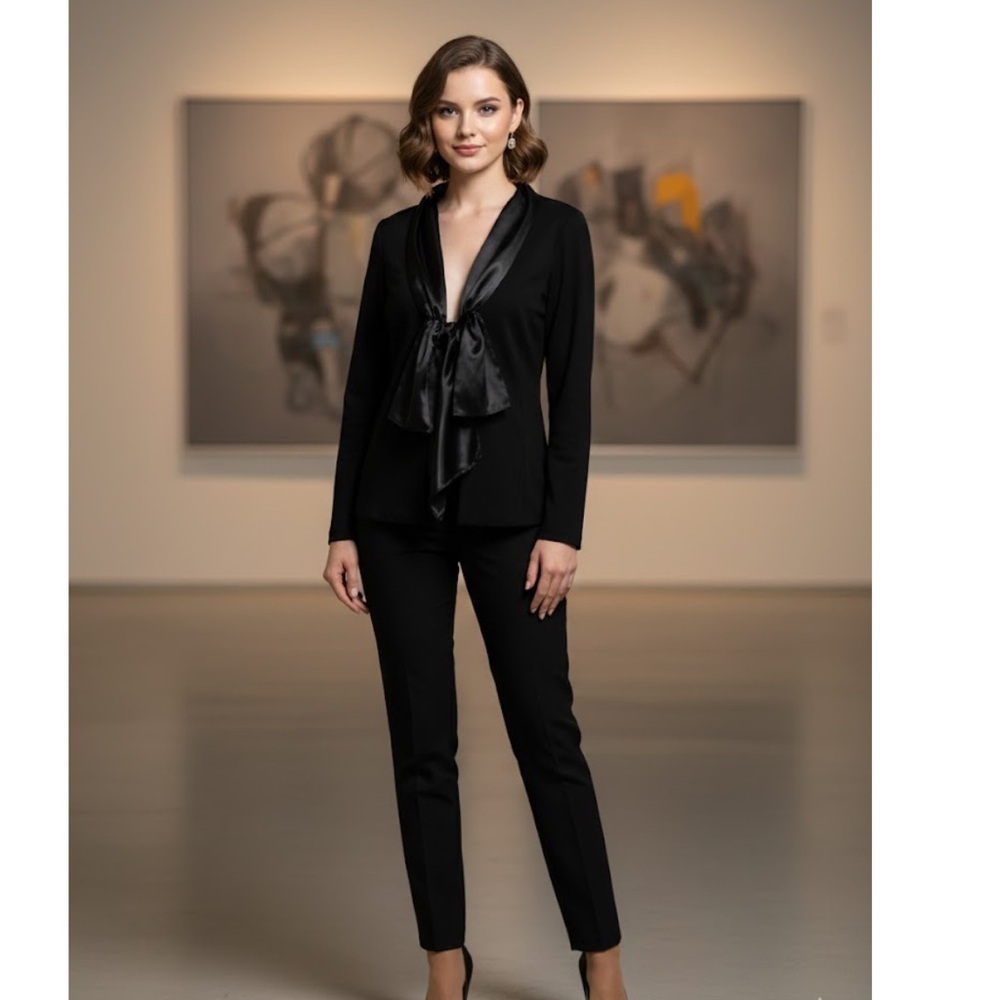 Lilibleu Elegant Black Women's Blouse